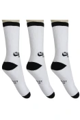 MEIA NIKE SB CREW SKATEBOARDING PACOTE COM 3 - Branco/preto
