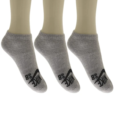 MEIA NIKE SB NO SHOW SOCK PACOTE COM 3 - Cinza/preto MEIA NIKE SB NO SHOW SOCK PACOTE COM 3 - Cinza/preto
