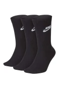 MEIA NIKE SW EVERYDAY ESSENTIAL CREW PACOTE COM 3 PARES - Preto