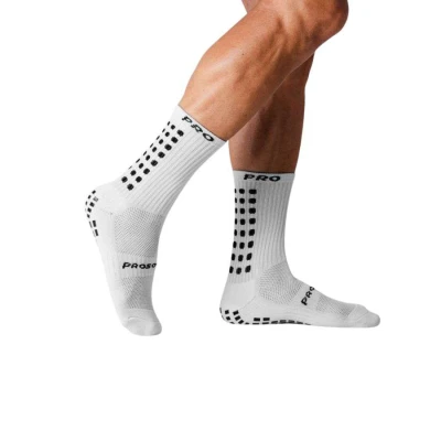 MEIA PROSOCKS GRIP ATLETAS - Branco