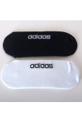 MEIA SAPATILHA ADIDAS PATRN PACOTE COM 2 PARES - Branco/preto