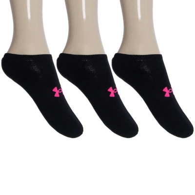 MEIA UNDER ARMOUR ATHLETIC SOLO PACOTE COM 3 - Preto