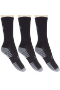 MEIA UNDER ARMOUR HEATGEAR CREW PACOTE COM 3 PARES 39/44 - Preto