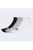 MEIAS ADIDAS AMORTECIDAS CANO BAIXO 3 PARES - Colorido