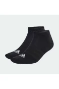 MEIAS ADIDAS AMORTECIDAS CANO BAIXO 3 PARES - Preto