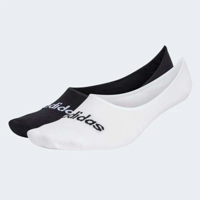 MEIAS ADIDAS FINNAS LINEAR BALLERINA COM 2 PARES FEMINIA - Preto/branco