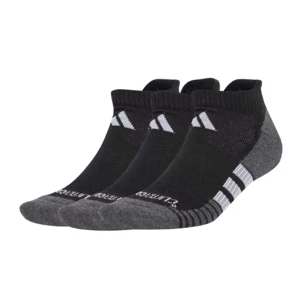 Meias ADIDAS Cano Baixo Climacool Performance (3 Pares) - Preto/grafite
