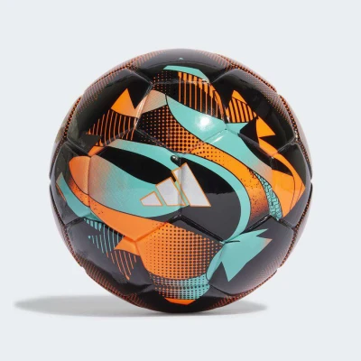 MINI BOLA ADIDAS MESSI - Preto/laranja