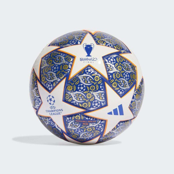 MINI BOLA ADIDAS UCL ISTAMBUL 23 - Branco/azul