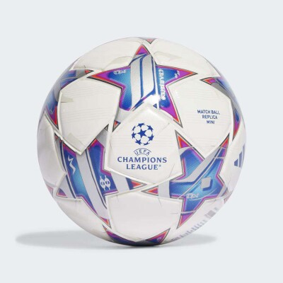 MINI BOLA ADIDAS UEFA CHAMPIONS LEAGUE 23/24 - Branco/azul