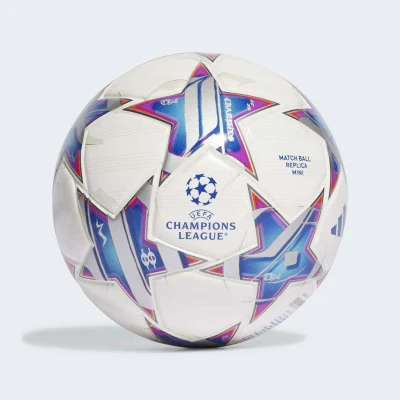 MINI BOLA ADIDAS UEFA CHAMPIONS LEAGUE 23/24 - Branco/azul
