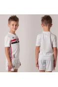 MINI KIT ADIDAS SÃO PAULO FC OFICIAL 1 2019 INFANTIL - Branco/vermelho