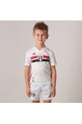 MINI KIT ADIDAS SÃO PAULO FC OFICIAL 1 2019 INFANTIL - Branco/vermelho