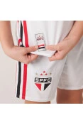 MINI KIT ADIDAS SÃO PAULO FC OFICIAL 1 2019 INFANTIL - Branco/vermelho