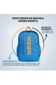 MOCHILA ADIDAS LINEAR INFANTIL - Azul/laranja MOCHILA ADIDAS LINEAR INFANTIL - Azul/laranja