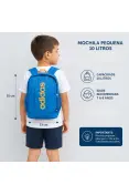 MOCHILA ADIDAS LINEAR INFANTIL - Azul/laranja MOCHILA ADIDAS LINEAR INFANTIL - Azul/laranja