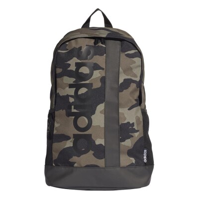 MOCHILA ADIDAS LINEAR LOGO - Verde/preto