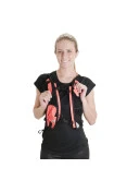 MOCHILA ASICS FUJITRAIL BACKPACK - Salmao/preto