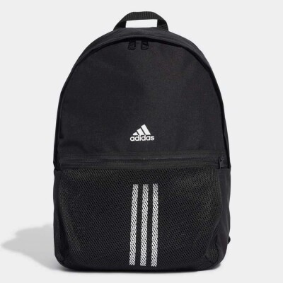 MOCHILA CLASSIC 3-STRIPES ADIDAS UNISSEX - Preto/branco