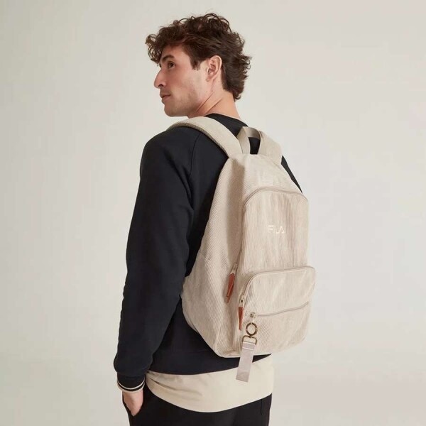 MOCHILA FILA CORDUROY UNISSEX - Bege