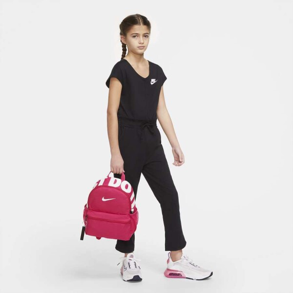 MOCHILA NIKE BRASILIA JDI MINI INFANTIL - Pink/branco