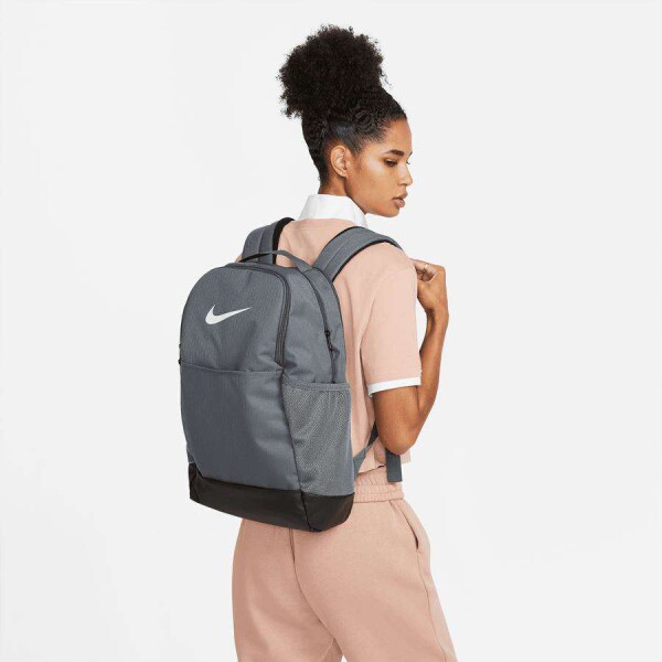 MOCHILA NIKE BRASILIA M BKPK - 9.5 (24L) UNISSEX - Grafite/preto