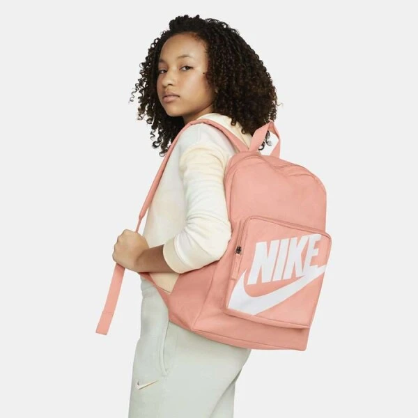 MOCHILA NIKE CLASSIC INFANTIL - Rosa/cinza