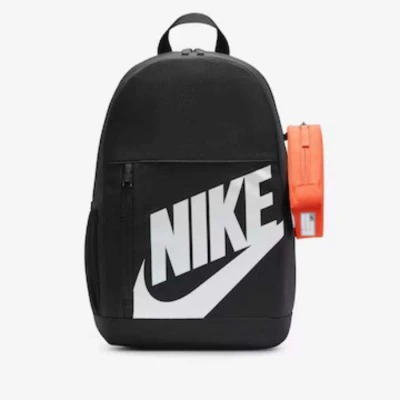 MOCHILA NIKE ELEMENTAL SHOEBOX INFANTIL - Preto/branco