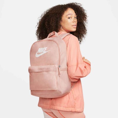 MOCHILA NIKE HERITAGE UNISSEX - Rosa/branco