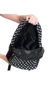 MOCHILA RAINHA FASHION - Preto/branco