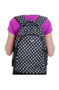 MOCHILA RAINHA FASHION - Preto/branco
