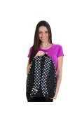 MOCHILA RAINHA FASHION - Preto/branco