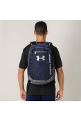 MOCHILA UNDER ARMOUR HUSTLE - Marinho/prata