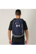 MOCHILA UNDER ARMOUR HUSTLE - Marinho/prata