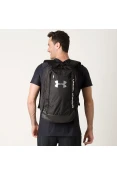 MOCHILA UNDER ARMOUR HUSTLE - Preto/prata