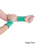 MUNHEQUEIRA ASICS COURT 2N1 WRISTBAND - Marinho/verde