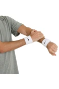 MUNHEQUEIRA NIKE PEQUENA SWOOSH WEISTBAND - Branco/preto