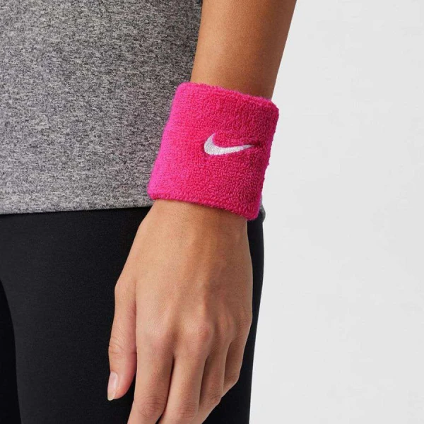MUNHEQUEIRA NIKE PEQUENA SWOOSH WEISTBAND - Pink/branco