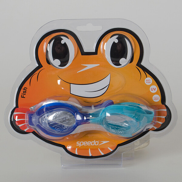 ÓCULOS NATAÇÃO SPEEDO FISH INFANTIL - Azul/azul celeste