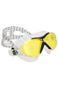 ÓCULOS NATAÇÃO SPEEDO OMEGA SWIM MASK - Transparente/amarelo ÓCULOS NATAÇÃO SPEEDO OMEGA SWIM MASK - Transparente/amarelo