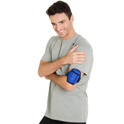PORTA ACESSÓRIO NIKE LW RUNNING ARM WALLET/PHONE - Azul/preto
