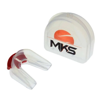 PROTETOR BUCAL DUPLO MKS SILICONE CRISTAL COM ESTOJO - Transparente