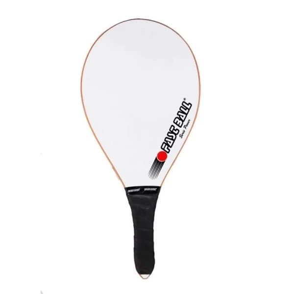 RAQUETE DE FRESCOBOL DE MADEIRA LAMINADA FOSCA - Branco