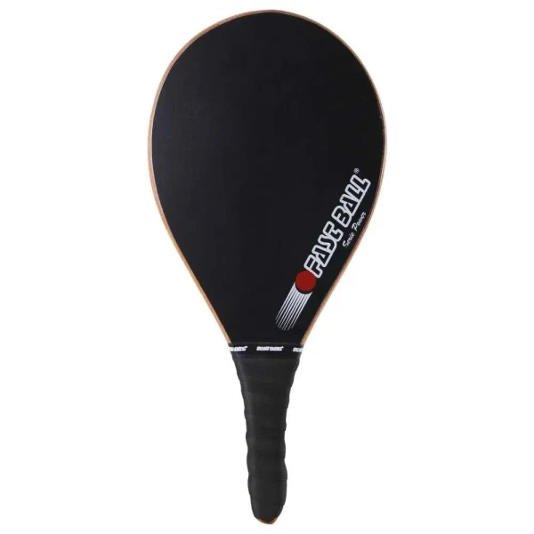 RAQUETE DE FRESCOBOL DE MADEIRA LAMINADA FOSCA - Preto