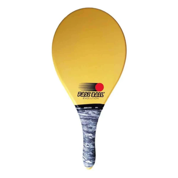 RAQUETE DE FRESCOBOL FAST BALL DE POÍMERO SÉRIE EVOLUTION - Amarelo