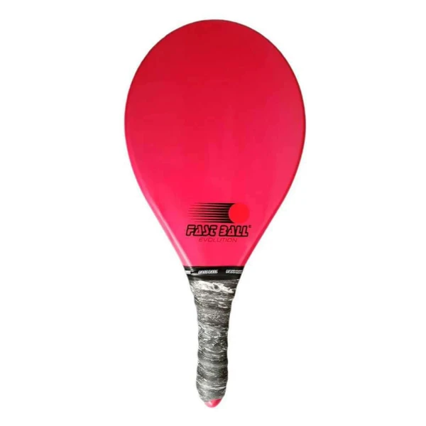 RAQUETE DE FRESCOBOL FAST BALL DE POÍMERO SÉRIE EVOLUTION - Vermelho