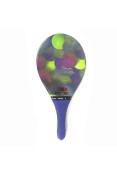 RAQUETE FAST BALL FRESCOBOL FIBRA COM ESTAMPA - Colorido RAQUETE FAST BALL FRESCOBOL FIBRA COM ESTAMPA - Colorido