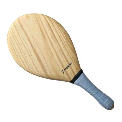 RAQUETE FRESCOBOL SÓLIDA DE PINUS FORZANES - Bege/azul celeste