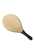 RAQUETE FRESCOBOL SÓLIDA DE PINUS FORZANES - Bege/preto