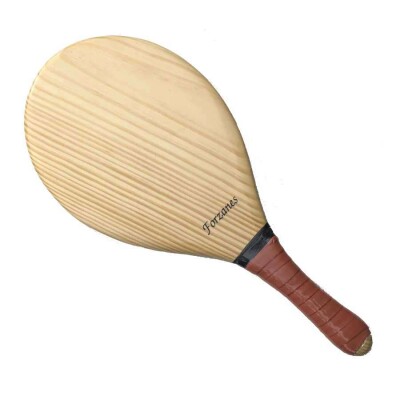 RAQUETE FRESCOBOL SÓLIDA DE PINUS FORZANES - Bege/rosa